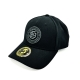 DEB - Curved Cap black - silver Logo - 58,5cm
