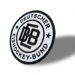 DEB - Aufnäher - Logo - schwarz-weiß